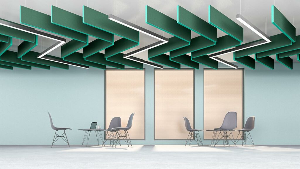 Baffle - Sound absorbing ceiling panel - Architected Sound