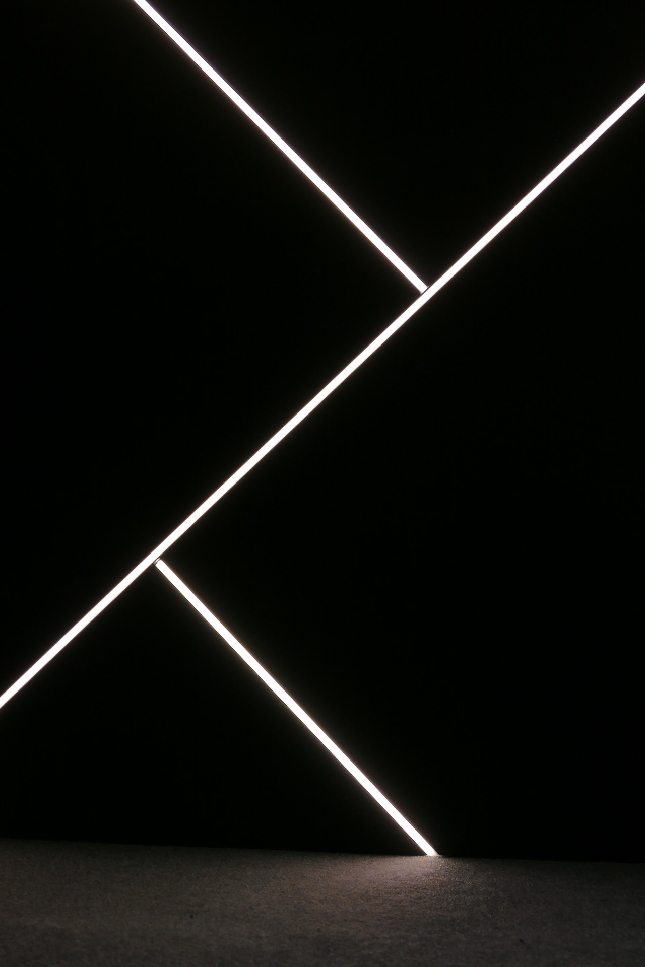 Black acoustic sound absorbing cladding for walls with decorative lighting led line